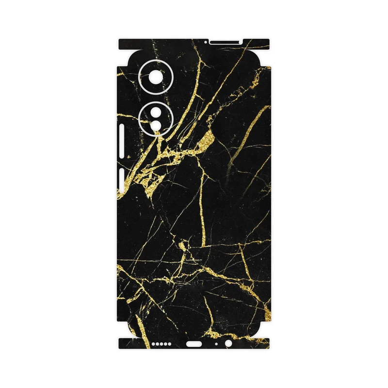 برچسب پوششی ماهوت مدل Graphite_Gold_Marble-FullSkin مناسب برای گوشی موبایل آنر X5 Plus