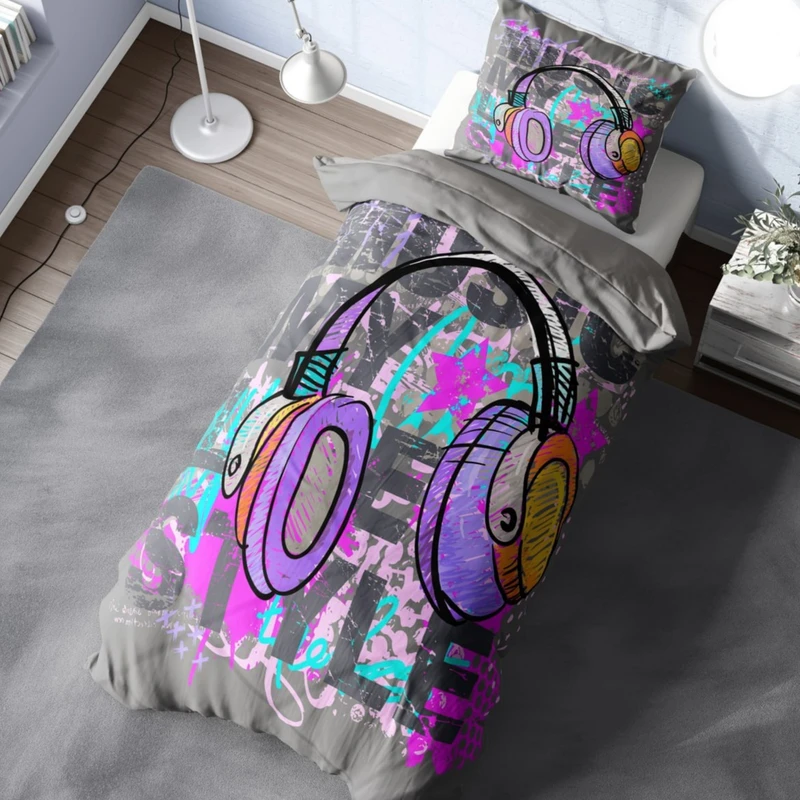 سرویس خواب 1 نفر 4 تکه مدل هدفون کد 1068