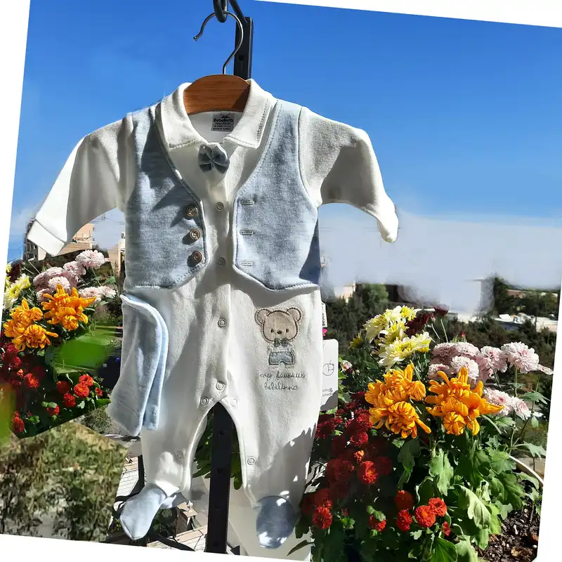 ست سرهمی و کلاه نوزادی ببلینا کد sh28