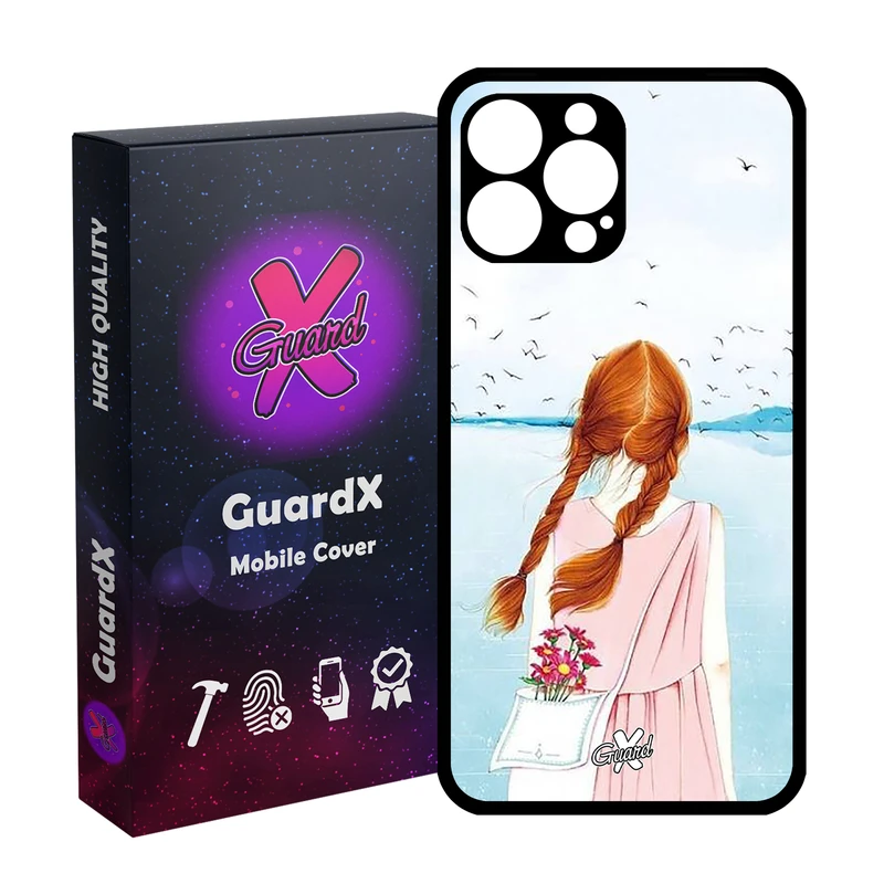 کاور گارد ایکس طرح دختر مدل Glass10213 مناسب برای گوشی موبایل اپل iPhone 13 Pro Max