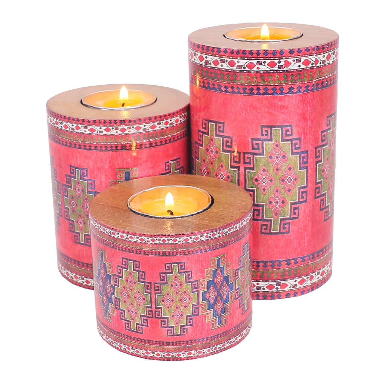 جاشمعی چوبی فرهنگ کد JSH27 بسته 3 عددی