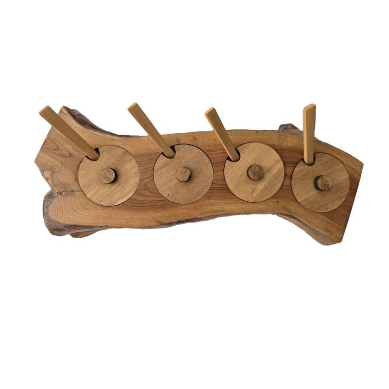 جای ادویه 4 پارچه مدل روستیک کد K44 به همراه استند