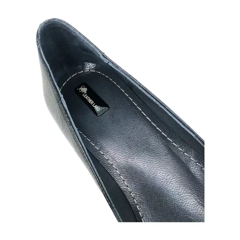 کفش زنانه سرزمین چرم مدل 1707 رنگ مشکی