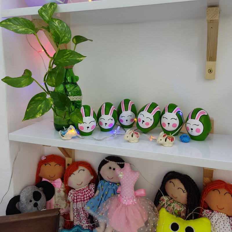 تخم مرغ تزئینی طرح خرگوش مجموعه 10 عددی