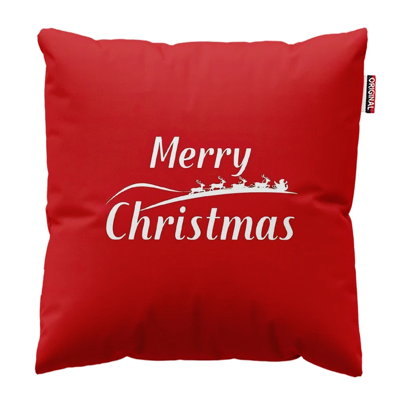 کوسن پاد آفرین مدل کریسمس مبارک کد PK302558 سایز 30*30 سانتی متر