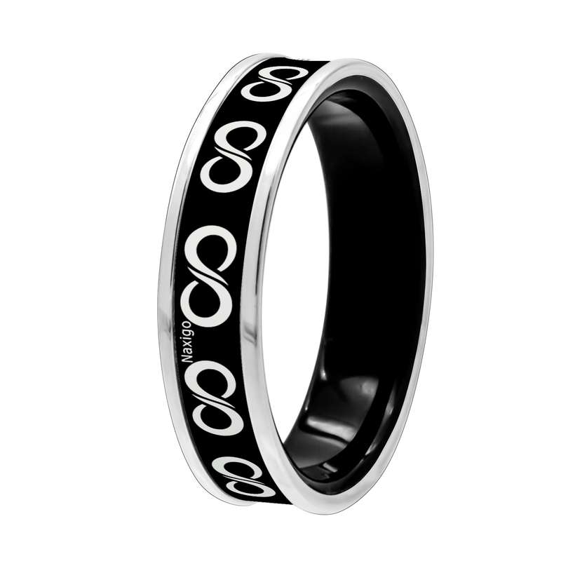 انگشتر ناکسیگو مدل شب تاب طرح بی نهایت کد RB15503 انگشتر ناکسیگو مدل شب تاب طرح بی نهایت کد RB15503