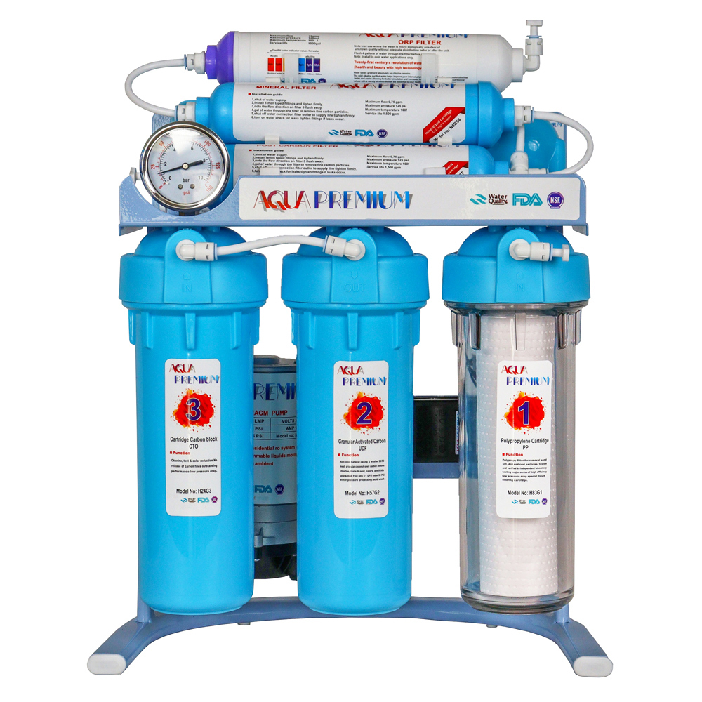 دستگاه تصفیه کننده آب آکواپرمیوم مدل A7ORP7-BL-TP
