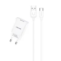 شارژر دیواری یوسمز مدل T21 به همراه کابل تبدیل usb-C