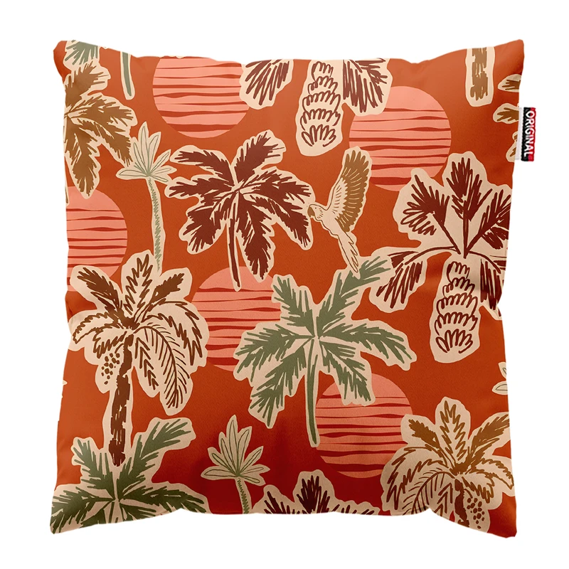 کوسن پاد آفرین مدل درخت نخل کد PK303541 سایز 30*30 سانتی متر