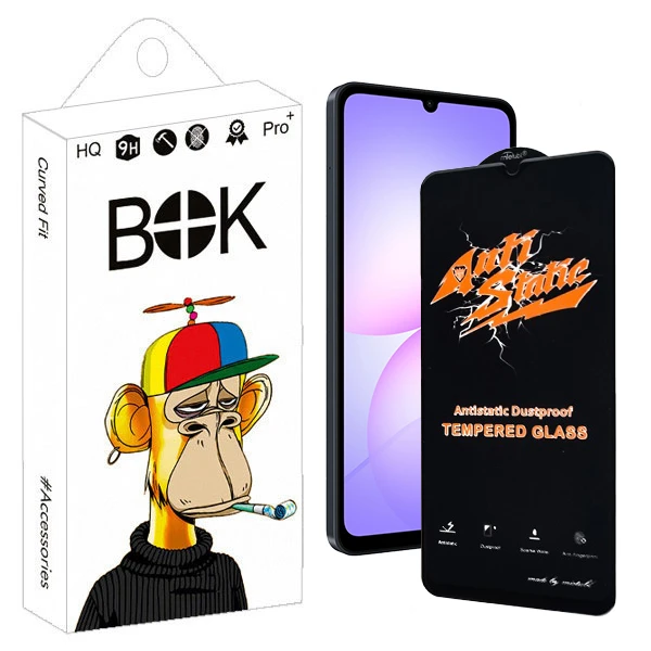 محافظ صفحه نمایش آنتی استاتیک بوک مدل Antistatic Clear مناسب برای گوشی موبایل سامسونگ GALAXY a07