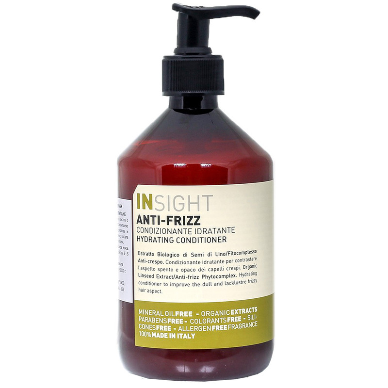نرم کننده مخصوص موهای وز و مجعد اینسایت مدل ANTI-FRIZZ حجم 400 میلی لیتر