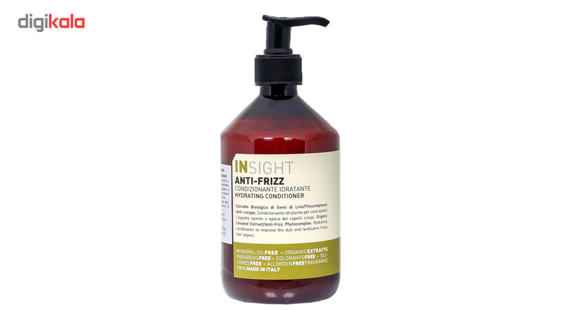 نرم کننده مخصوص موهای وز و مجعد اینسایت مدل ANTI-FRIZZ حجم 400 میلی لیتر