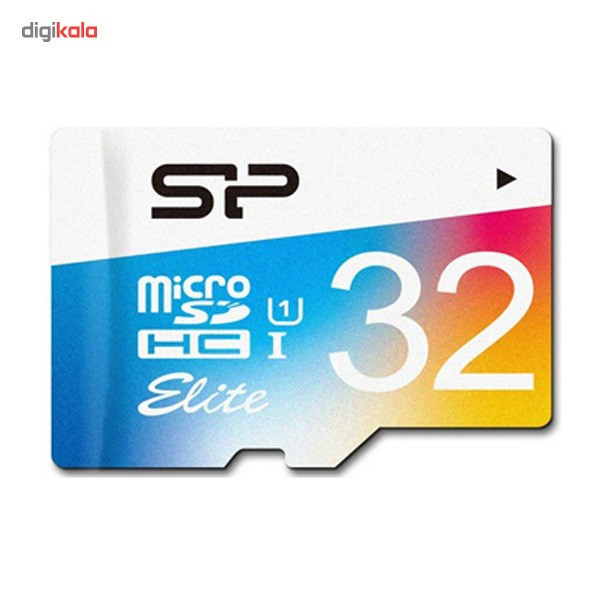 کارت حافظه microSDHC سیلیکون پاور مدل Color Elite کلاس 10 استاندارد UHS-I U1 سرعت 85MBps همراه با آداپتور SD ظرفیت 32 گیگابایت