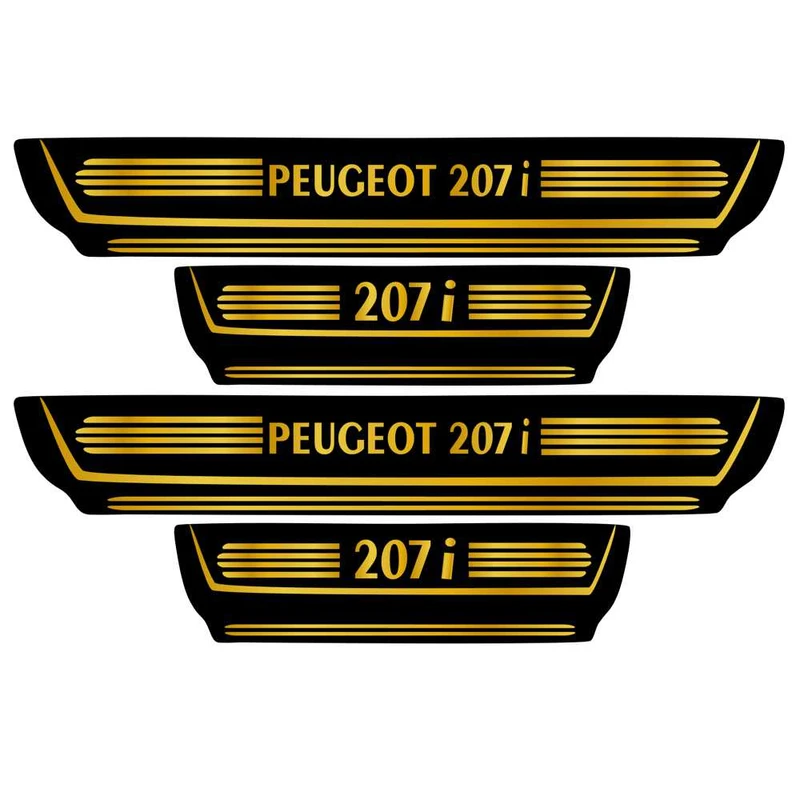 برچسب بدنه خودرو اسپرت غدیر مدل CH GO YA59 A89 مناسب برای 207 بسته 4 عددی