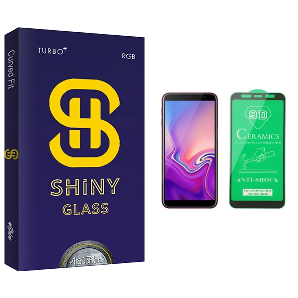 محافظ صفحه نمایش سرامیکی آتوچبو مدل Shiny Glass مناسب برای گوشی موبایل سامسونگ Galaxy J6 Plus