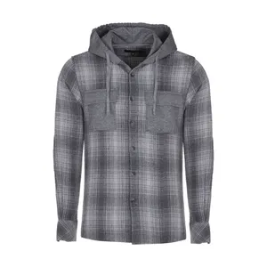 پیراهن آستین بلند مردانه پاتن جامه مدل کلاهدار 102721010270440 