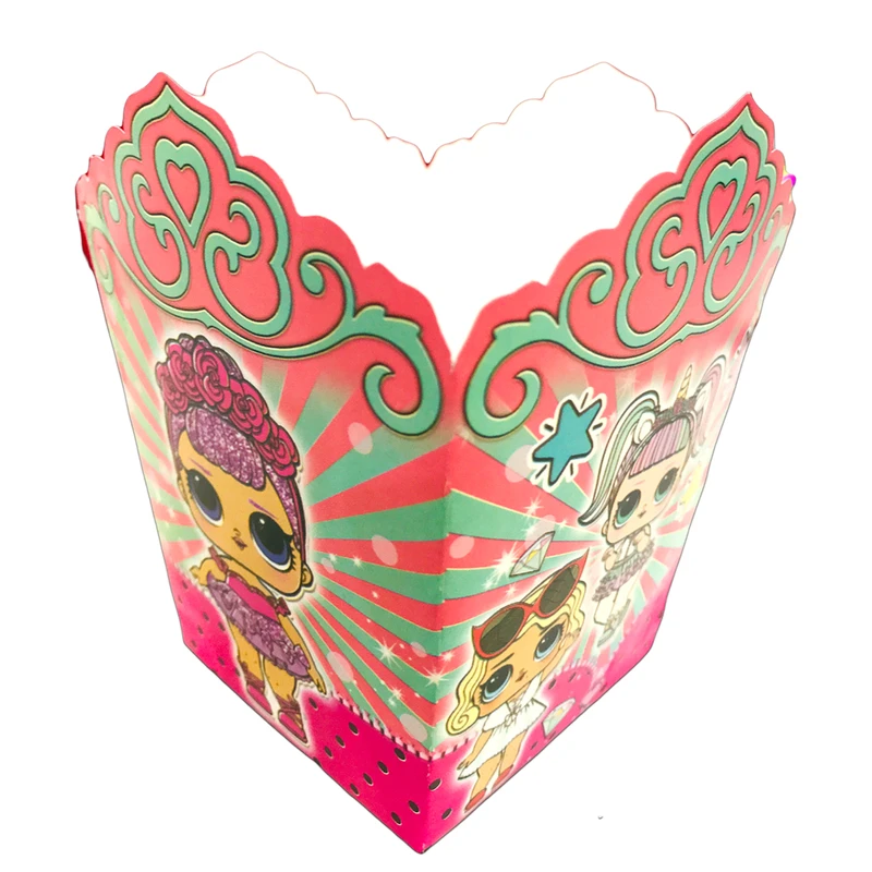 ظرف پاپ کورن مسترتم طرح ال او ال بسته 10 عددی