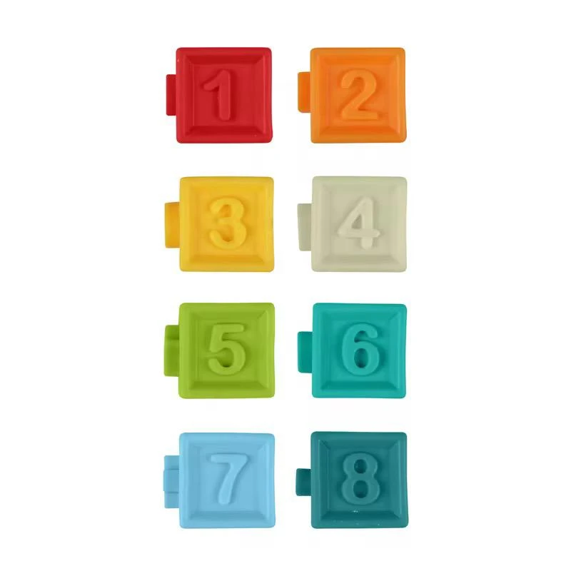 بازی آموزشی هانگر مدل بلوک نرم کد he0234 بسته 8 عددی 