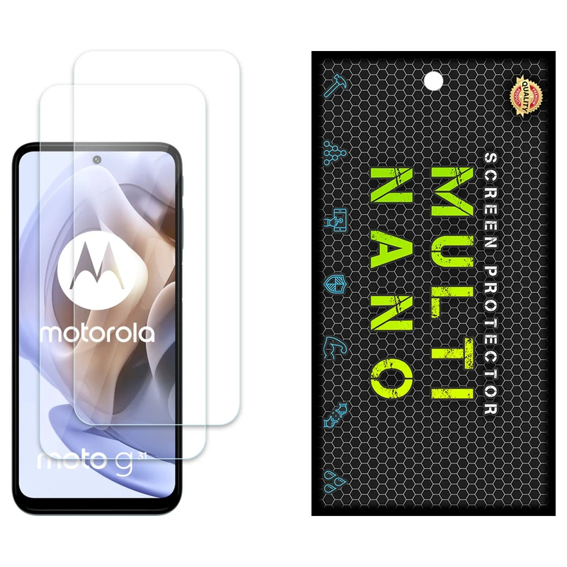 محافظ صفحه نمایش مولتی نانو مدل X-S2N مناسب برای گوشی موبایل موتورولا Moto G31 بسته دو عددی