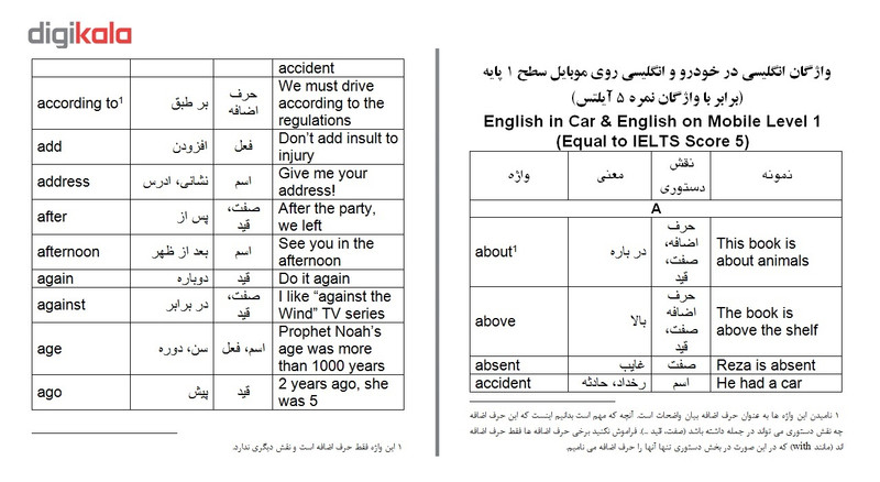 آموزش انگلیسی در خودرو سطح 1 پایه، انتشارات زبانزد آموزش انگلیسی در خودرو سطح 1 پایه، انتشارات زبانزد