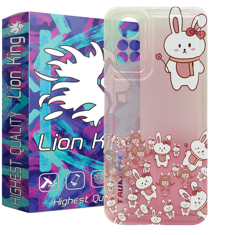 کاور لاین کینگ مدل خرگوش گوگولی مناسب برای گوشی موبایل  شیائومی Redmi Note 12 Pro 4G
