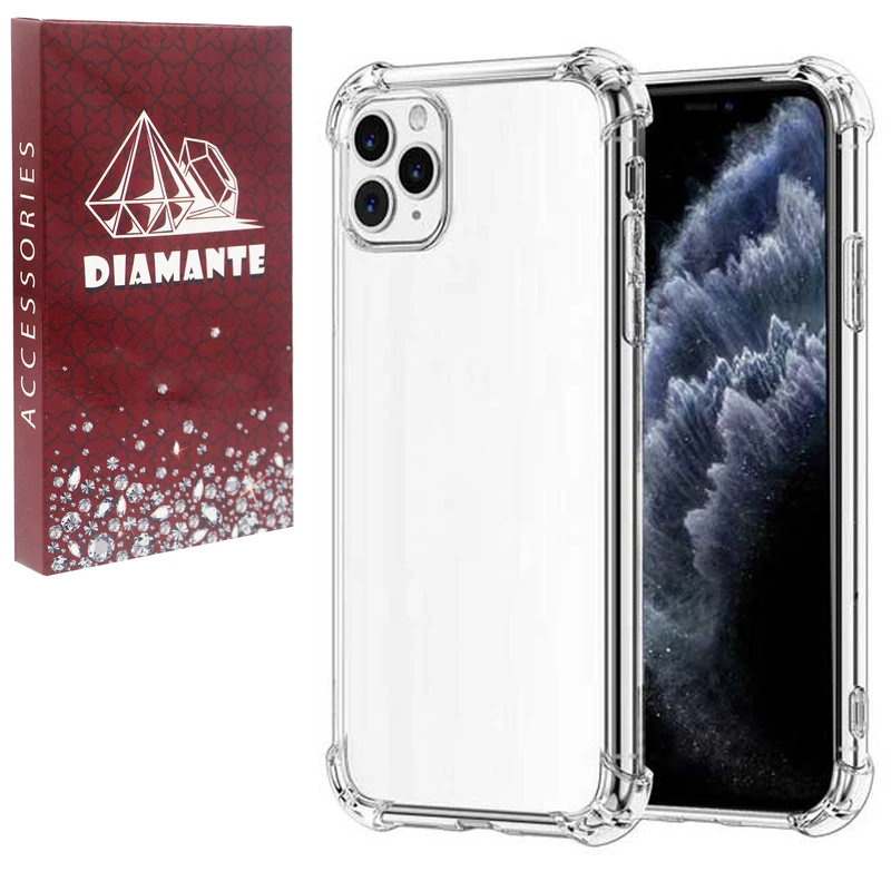 کاور دیامانته مدل بی رنگ مناسب برای گوشی موبایل اپل iPhone 11 Pro Max