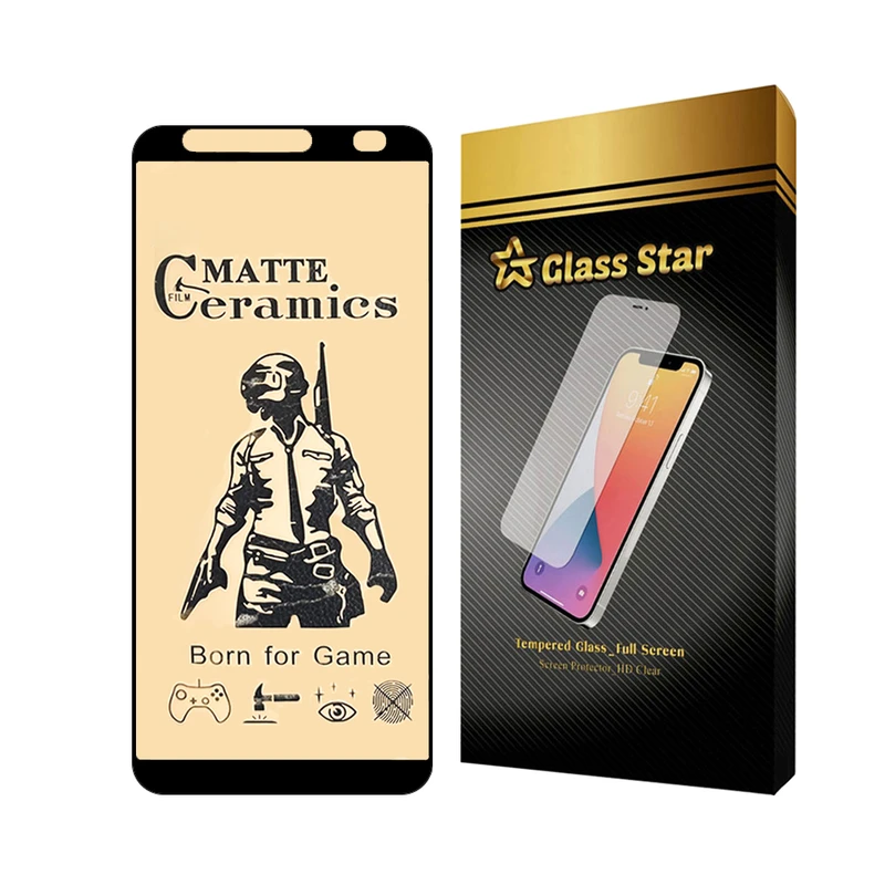 محافظ صفحه نمایش سرامیکی مات گلس استار مدل CERAMICG مناسب برای گوشی موبایل سامسونگ Galaxy A8 Plus / Galaxy A6 Plus / Galaxy J8 / Galaxy J4 Plus / Galaxy J4 Core / Galaxy J8
