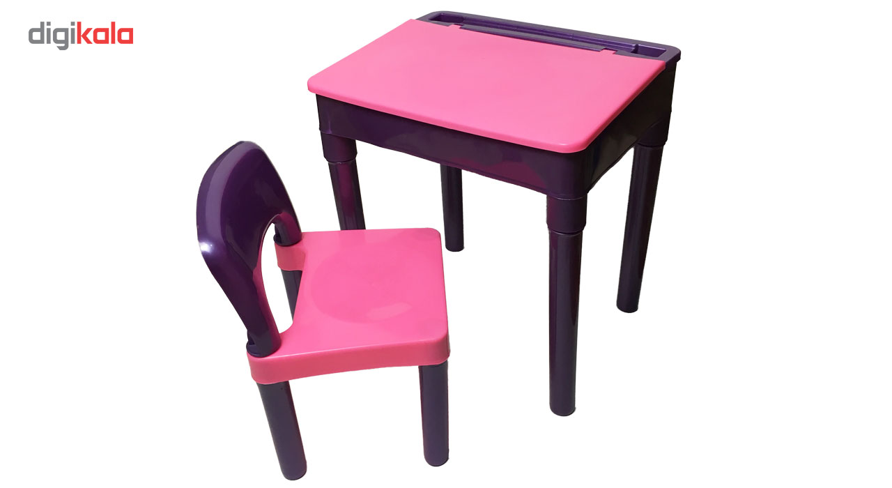 میز و صندلی تحریر کودک الوند پلاستیک مدل پویا