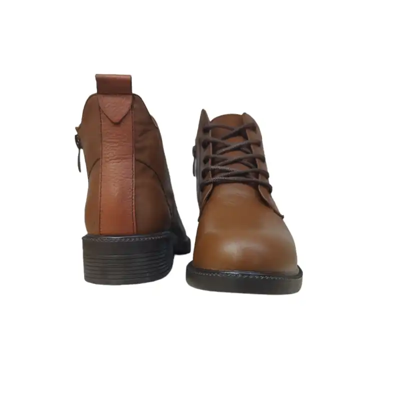 نیم بوت زنانه مدل اداری چرم طبیعی رنگ قهوه ای