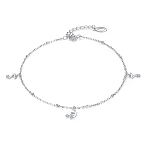 پابند نقره طرح موزیک