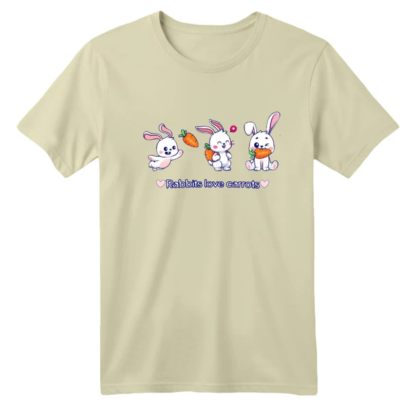 تی شرت آستین کوتاه بچگانه مدل خرگوش کد ۱۲