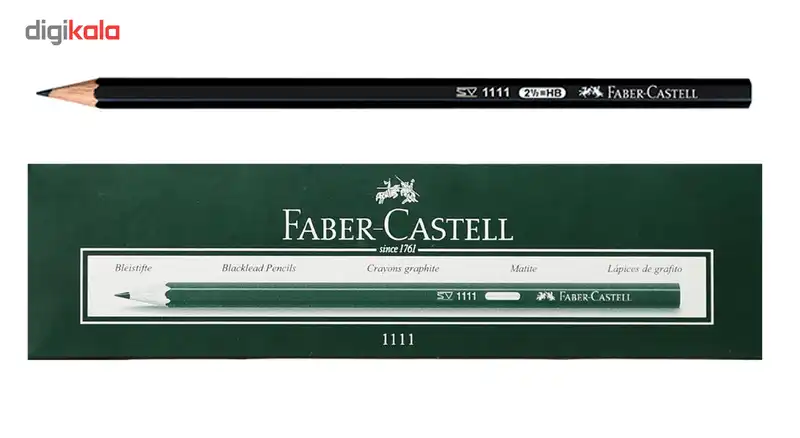 مداد مشکی فابر کاستل کد 1111 بسته 12 عددی