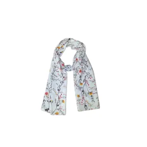 شال زنانه مدل گلدار کرپ