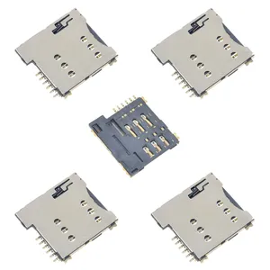 سوکت سیم کارت مدل 6Pin-Micro.SIM.Auto بسته 5 عددی