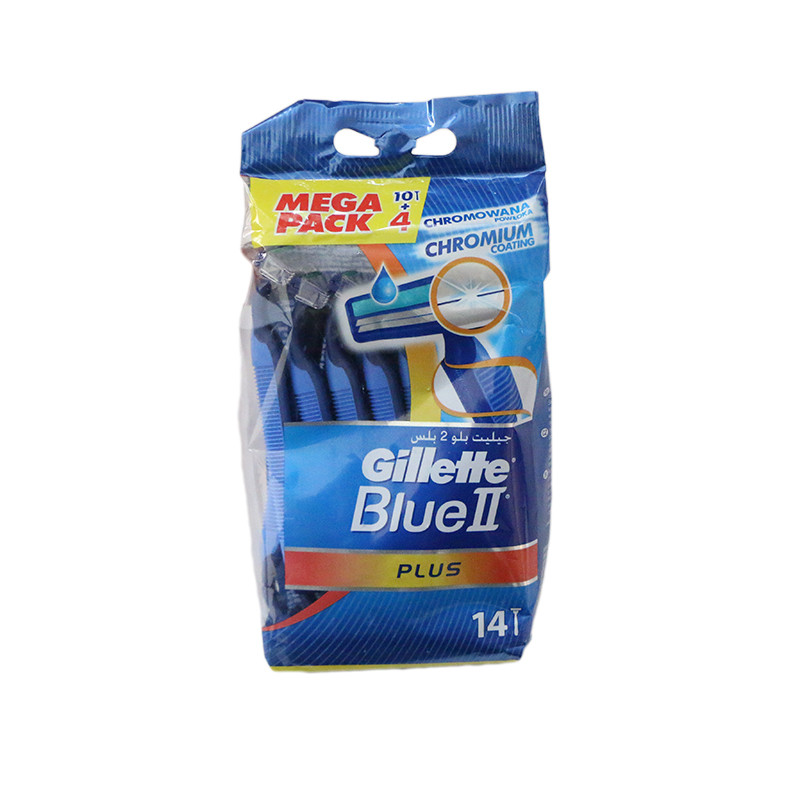 خودتراش ژیلت مدل Blue 2 plus بسته 14 عددی