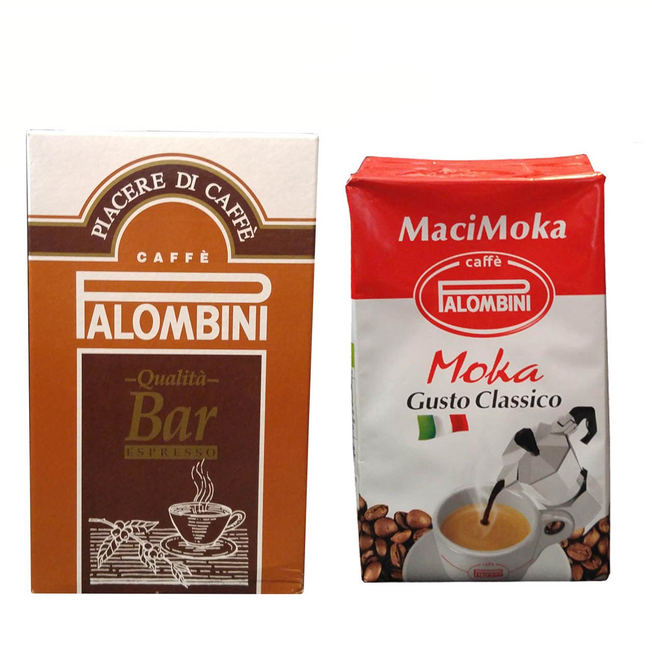پودر قهوه پالومبینی مدل MaciMoka به همراه پودر قهوه پالومبینی مدل Bar Espresso