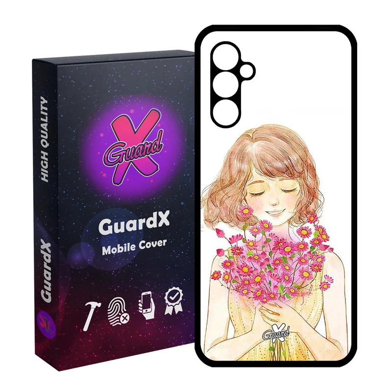 کاور گارد ایکس طرح دختر مدل Glass10239 مناسب برای گوشی موبایل سامسونگ Galaxy A24/A24 4G/M34 5G