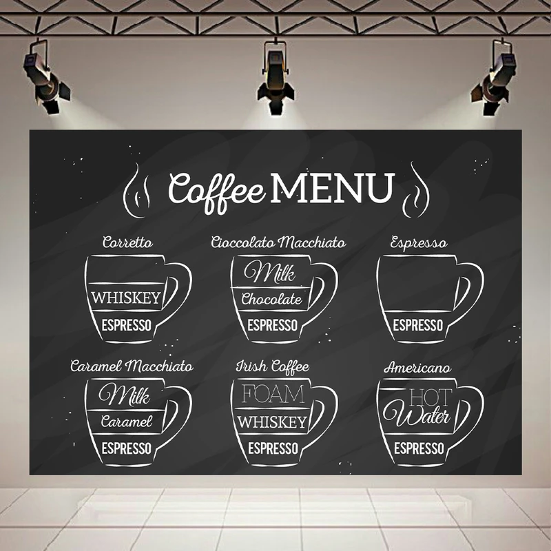 پوستر طرح منو کافه مدل اسپرسو کد PD20549