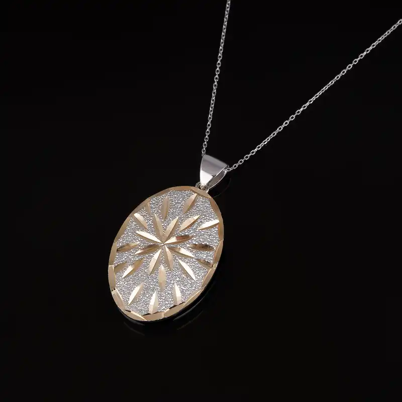 گردنبند طلا 18 عیار زنانه جواهری سون مدل 4355