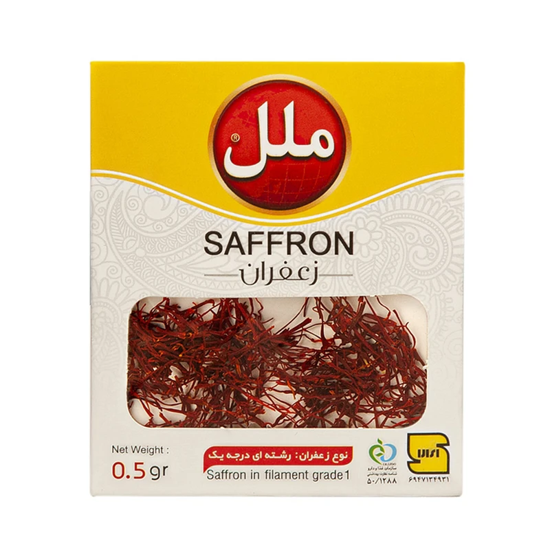 زعفران سرگل درجه یک ملل - 0.5 گرم