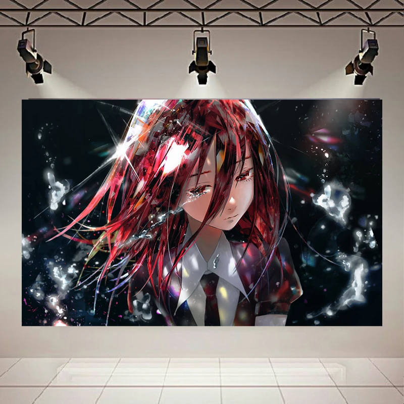 پوستر پارچه ای طرح انیمه دختر مدل redhead کد AR30887