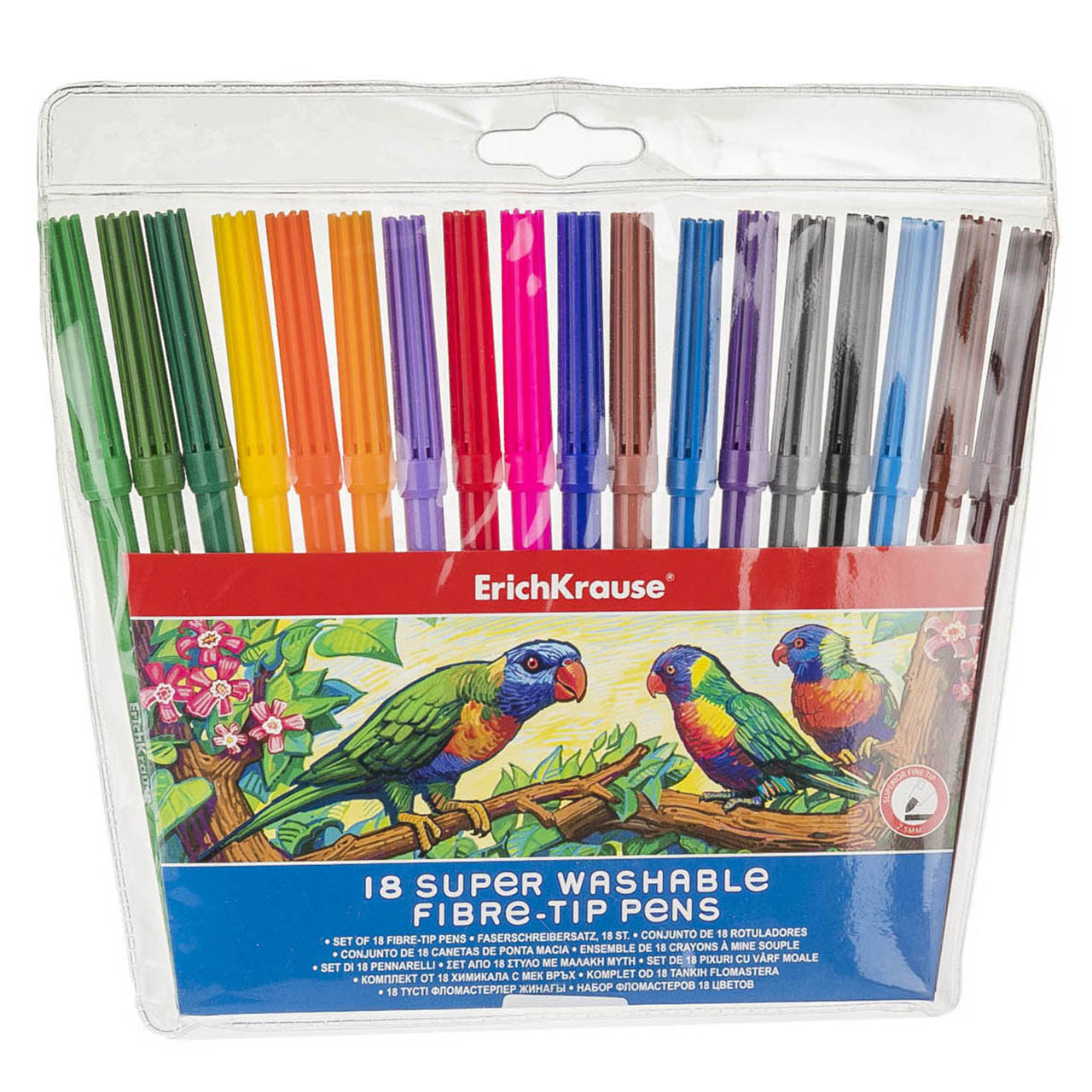 ماژیک اریک کراوزه مدل EK-33051 بسته 18 رنگ سایز R1