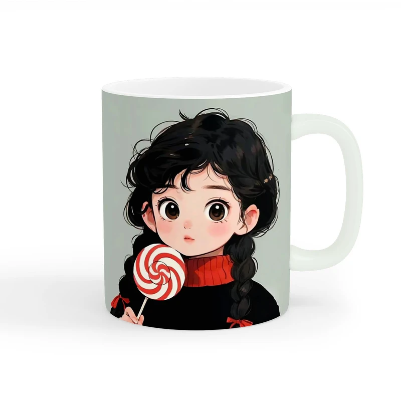 ماگ طرح دختر آبنباتی کد wall-7966