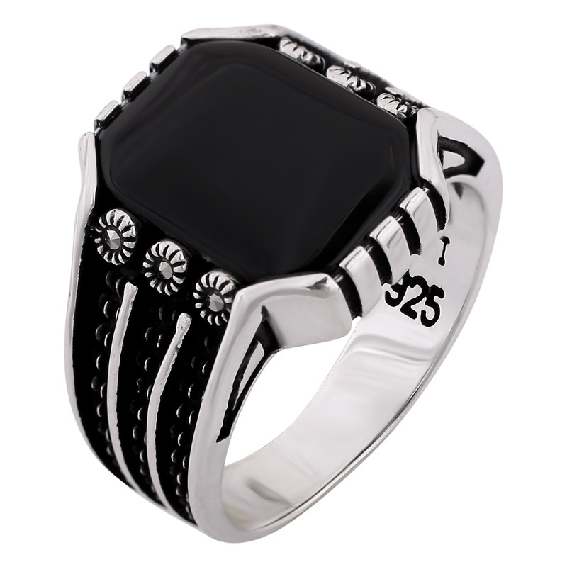 انگشتر نقره مردانه کد RRR3205r