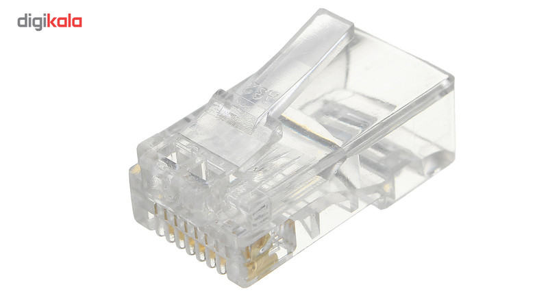 کانکتور وی-نت مدل گلد RJ45 CAT5 بسته 100 عددی