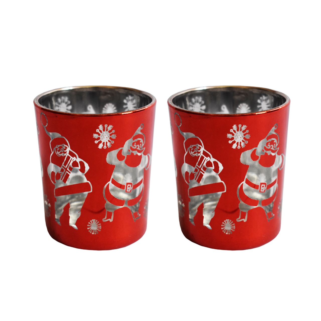 جا شمعی مدل Santa مجموعه 2 عددی