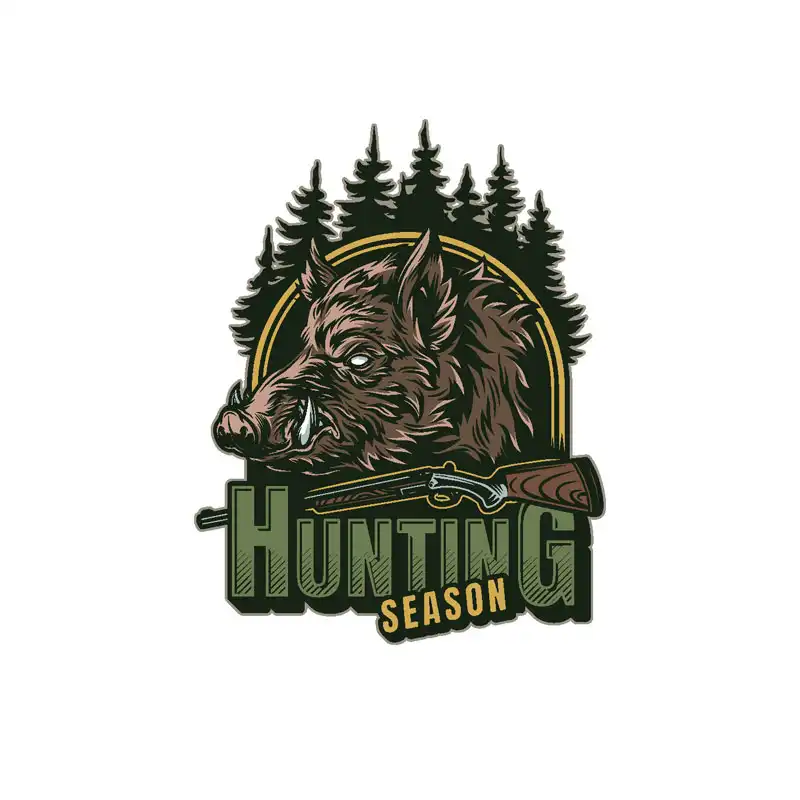 برچسب بدنه خودرو رایسان طرح hunting کد st0136