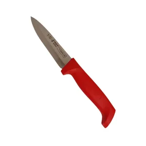 چاقو آشپزخانه با تیغه فولاد آلمان و با دسته پلاستیکی حیدری مدل تیغه فورچ کد 72