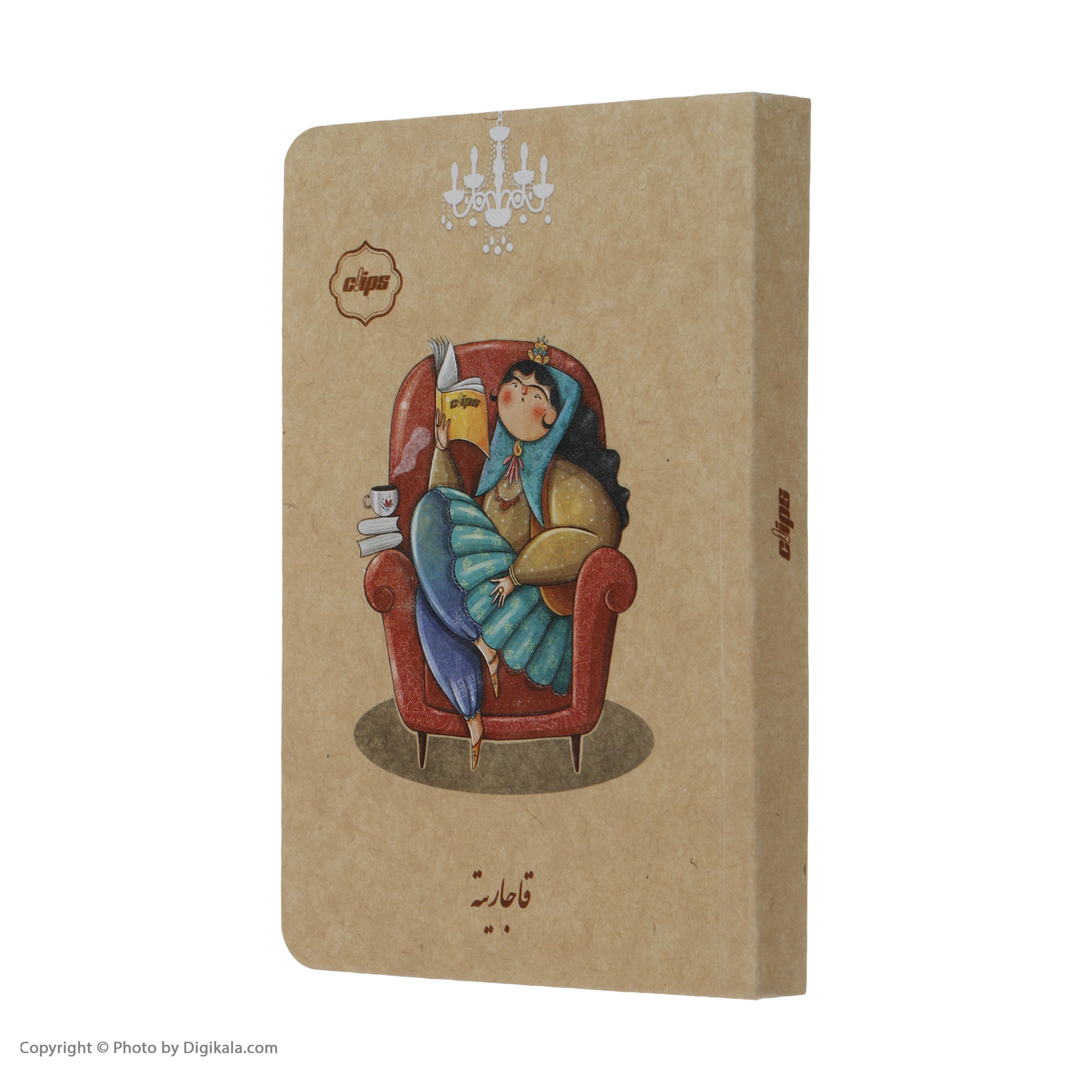 دفتر کرافت 100 برگ کلیپس مدل قاجاریته کد 1817-8 دفتر کرافت 100 برگ کلیپس مدل قاجاریته کد 1817-8