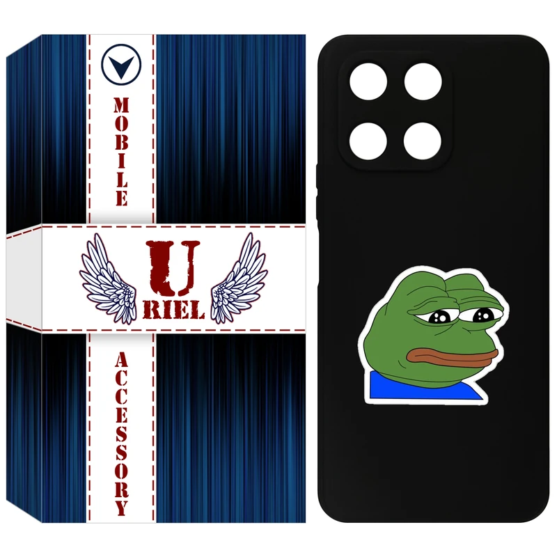 کاور یوریل مدل KSH کد 86 طرح قورباغه غمگین مناسب برای گوشی موبایل آنر X6A / X6A Plus